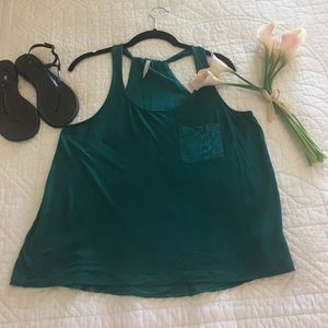 Forever 21 Teal Green racerback Tank