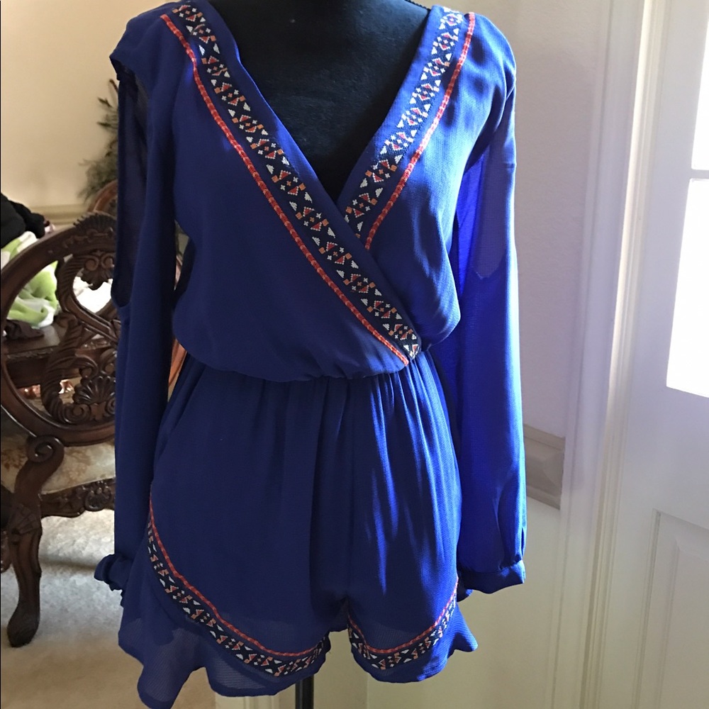 Blue Gianni Bini romper