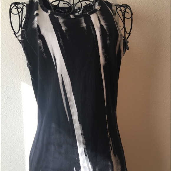 Forever 21 Black White Tie Dye Sleeveless Dress - Picture 2 of 6