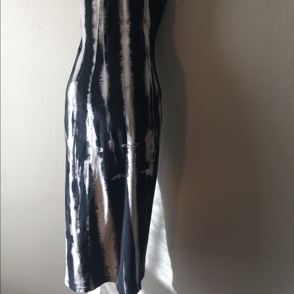 Forever 21 Black White Tie Dye Sleeveless Dress - Picture 4 of 6