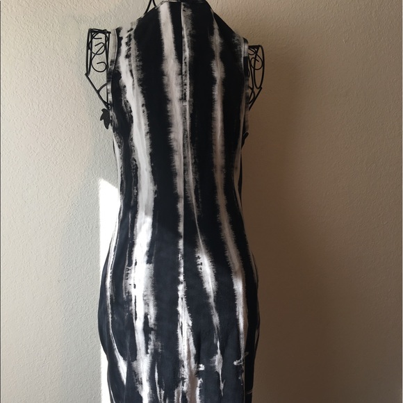 Forever 21 Black White Tie Dye Sleeveless Dress - Picture 6 of 6