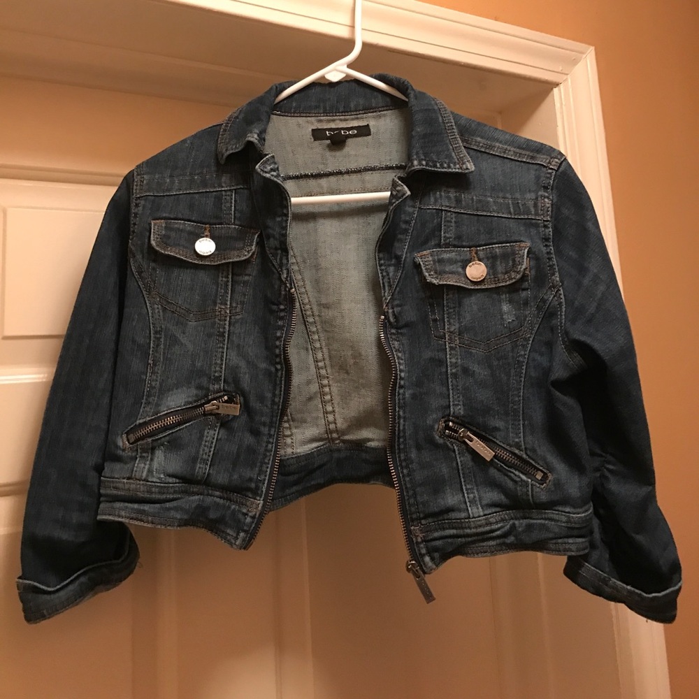 Bebe blue jean jacket