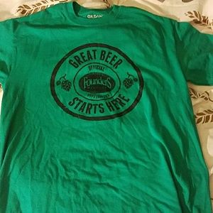 Green founders brewing t shirt