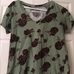 Vans roses tee