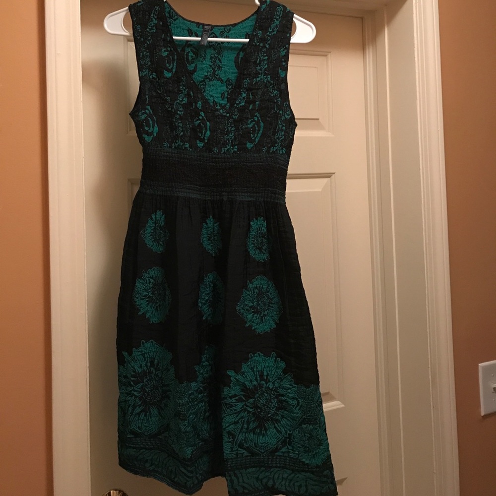 Large lapis dress