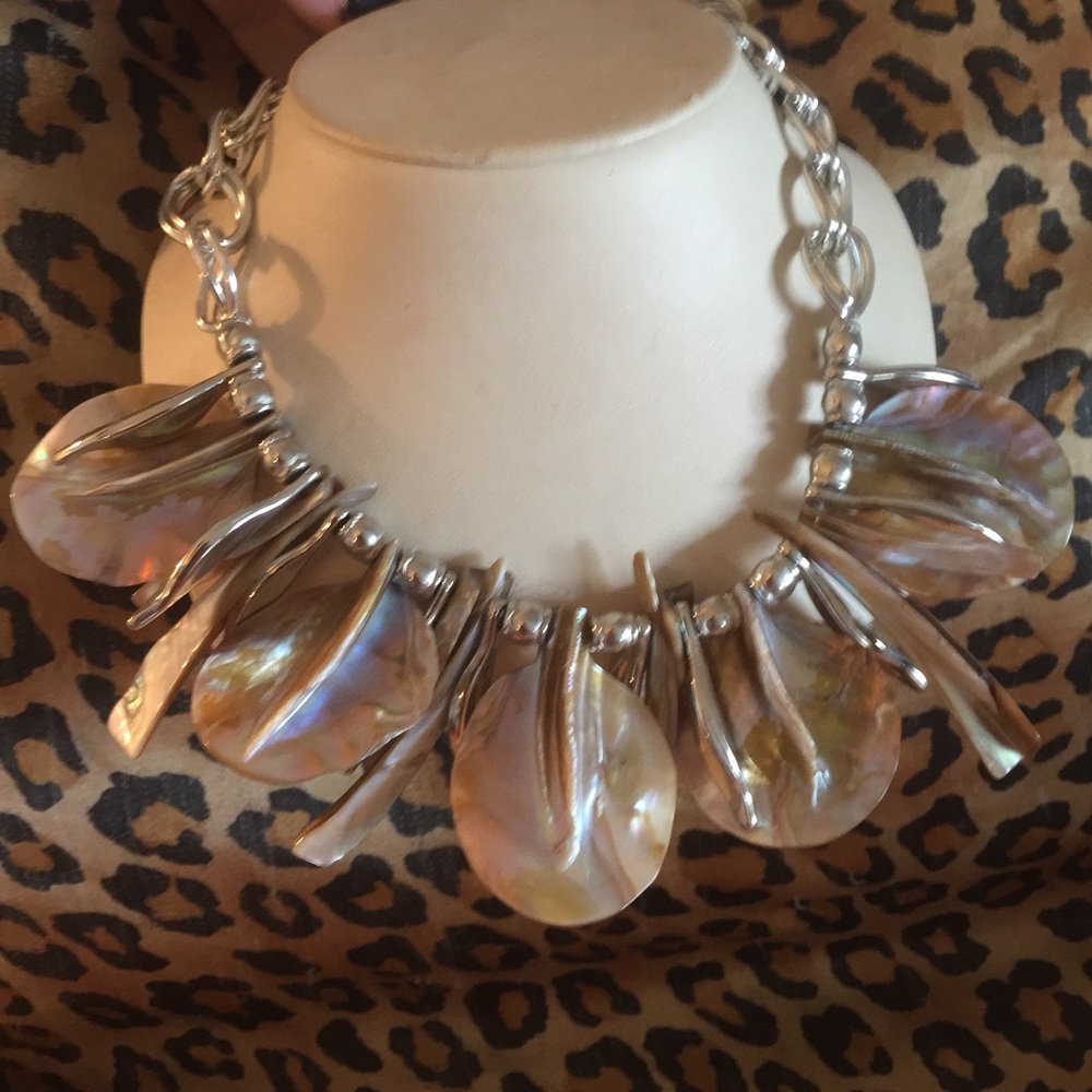 Seashell statement necklace