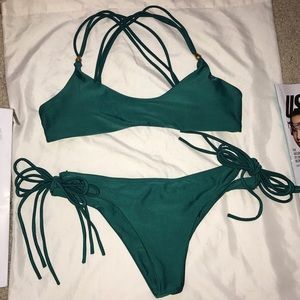 NWOT Green bikini set!