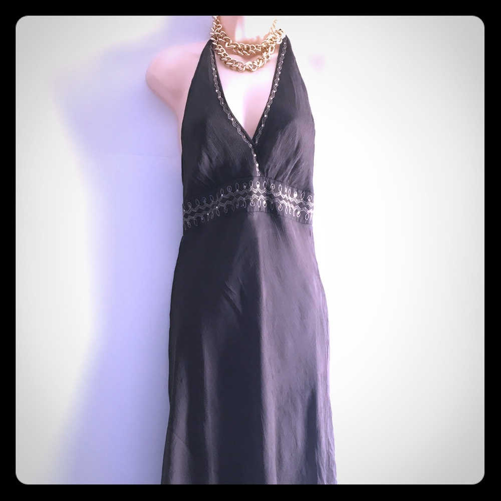 Gold embroidery Laundry Shelli Segal silk 4 sale⭐️