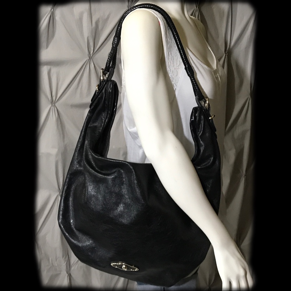 🌀Elliott Lucca Black Leather Hobo Bag