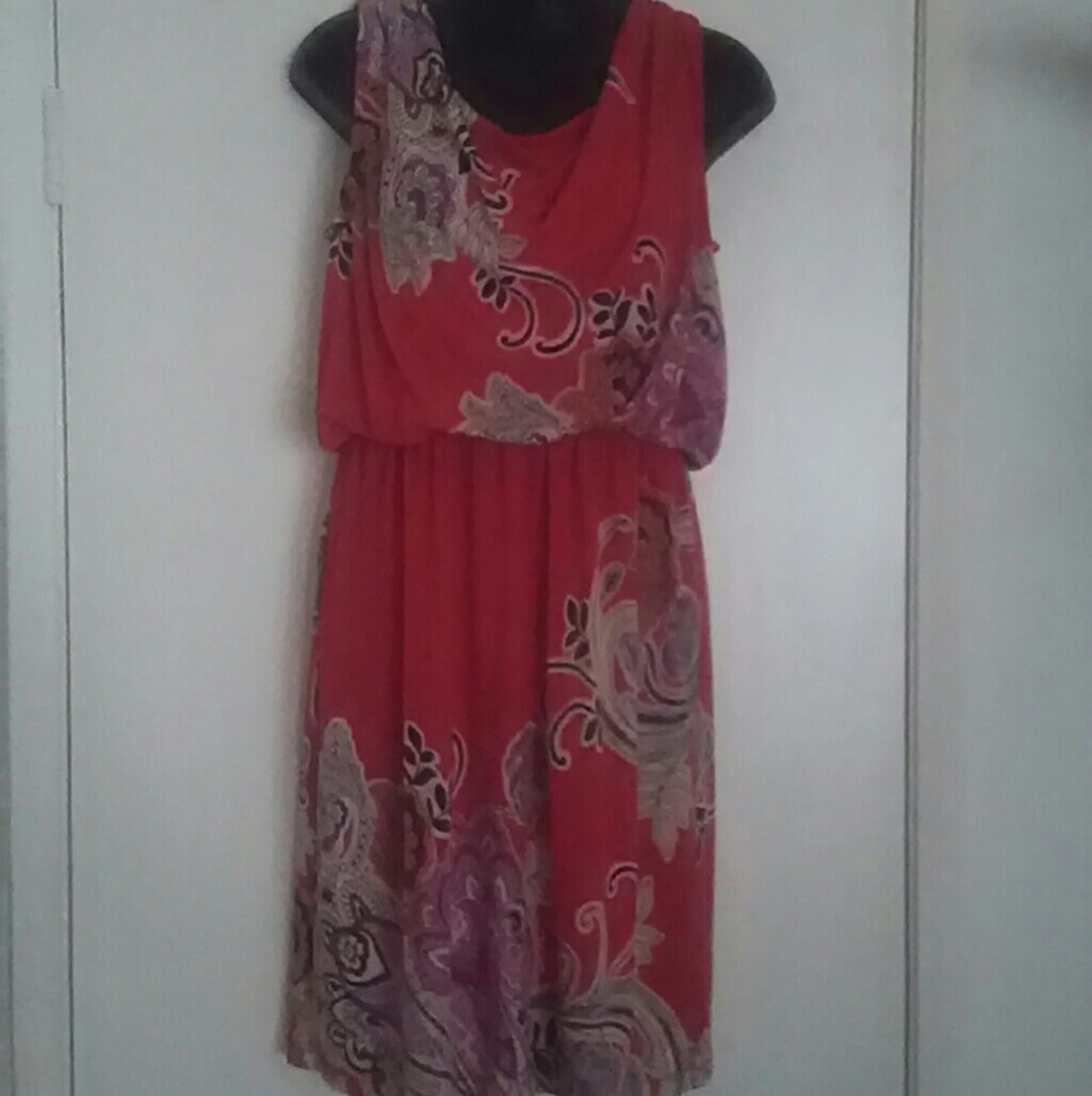 Multicolor sleeveless dress with