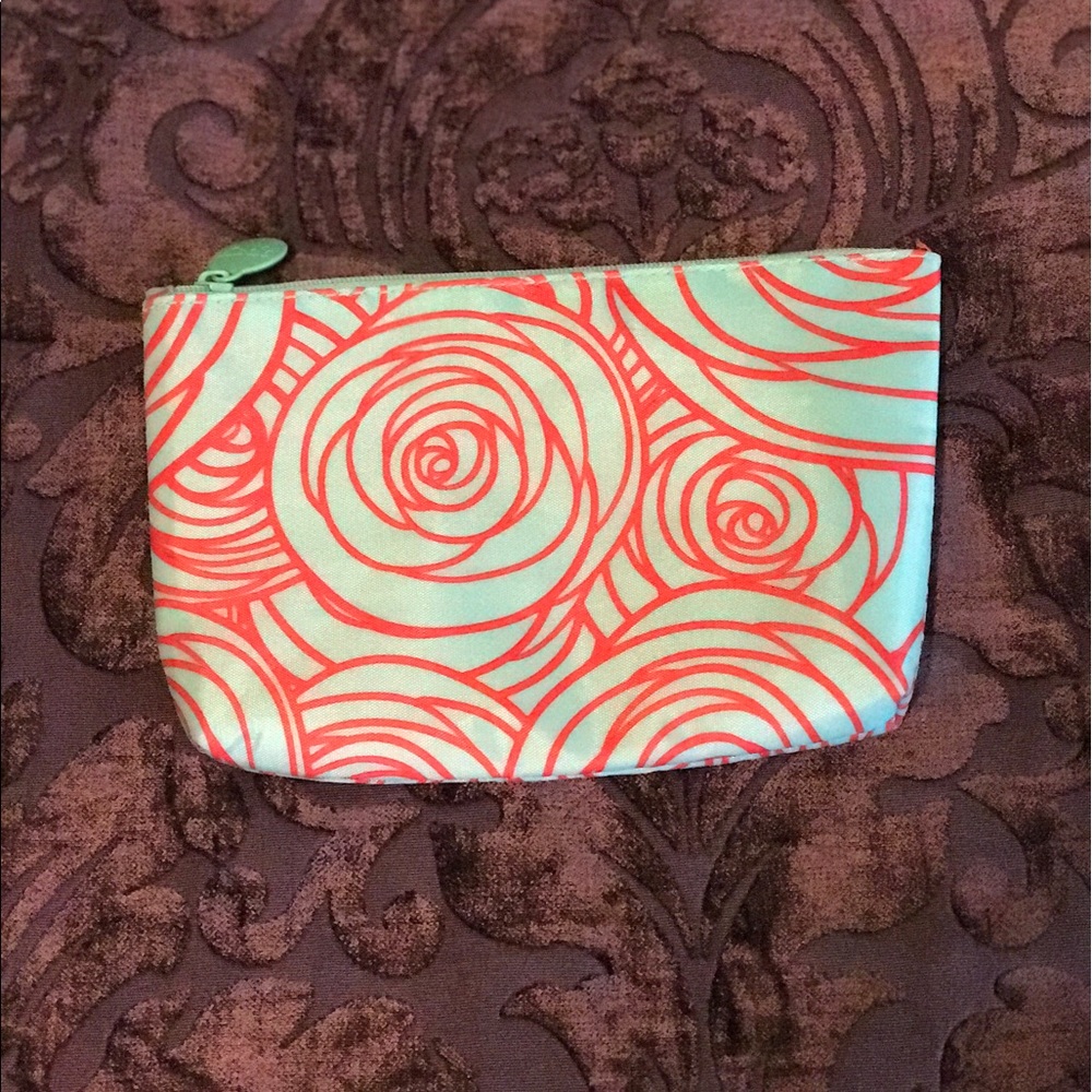 Floral makeup bag
