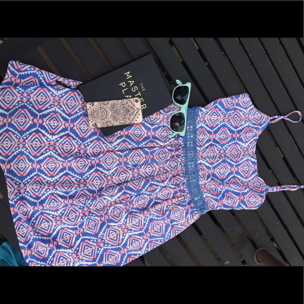 Everly summer dress w/ see through waist lace