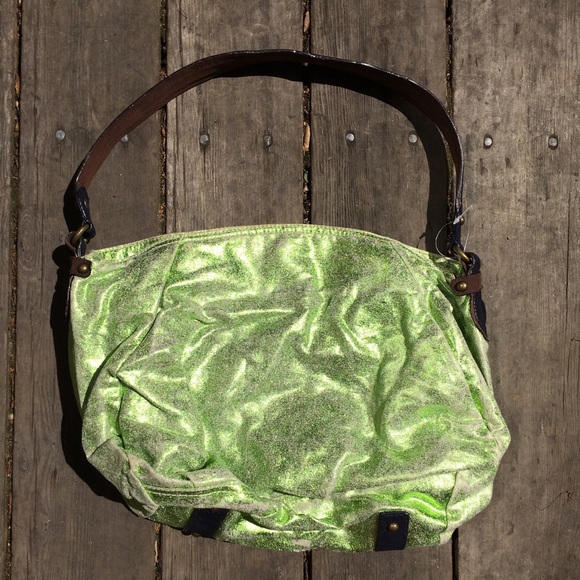 Metallic green bag - Picture 1 of 3