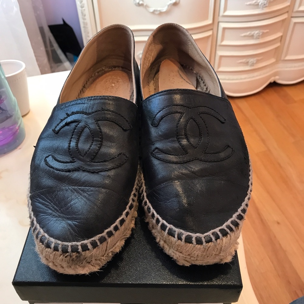 USED chanel espadrilles