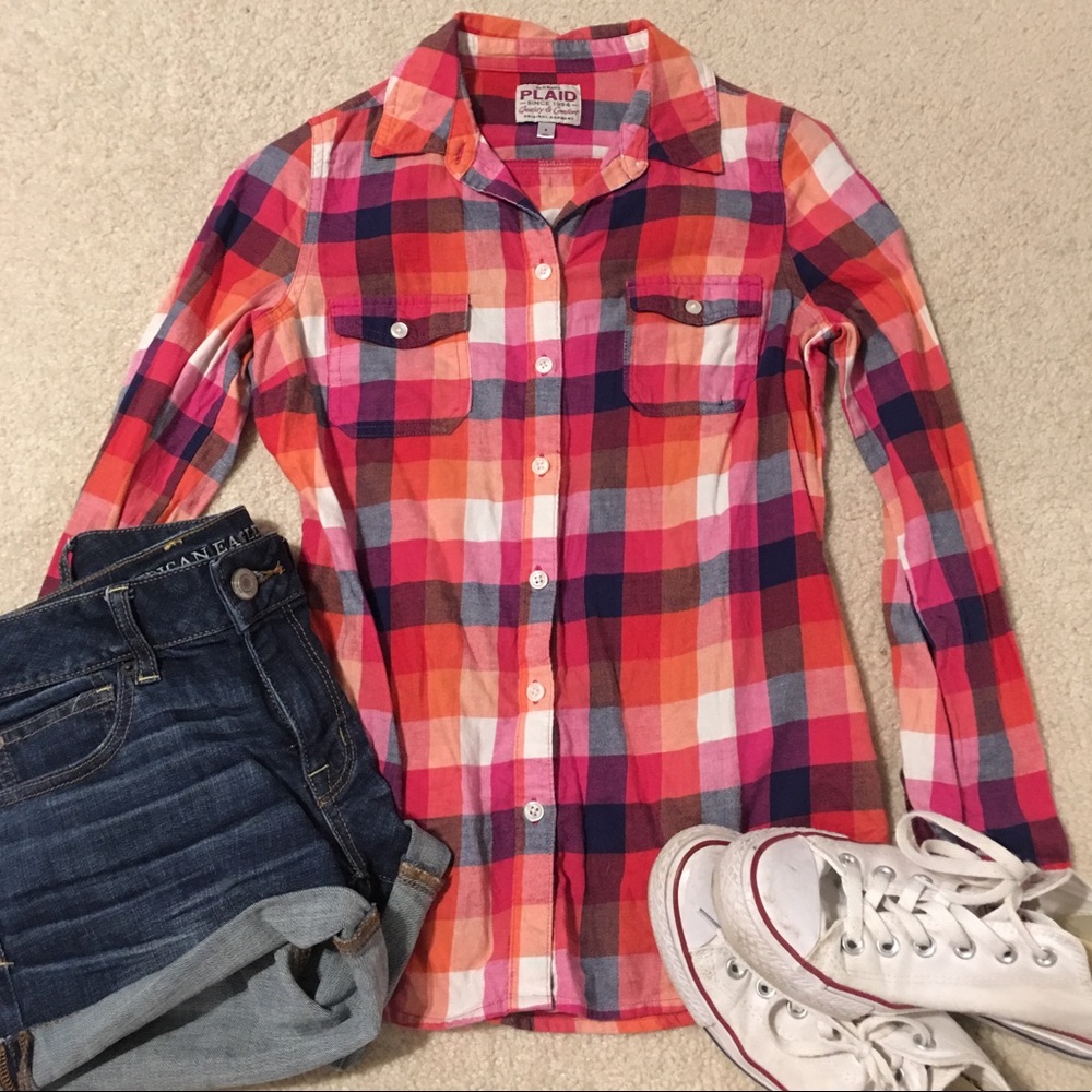 Old Navy Plaid Flannel Small