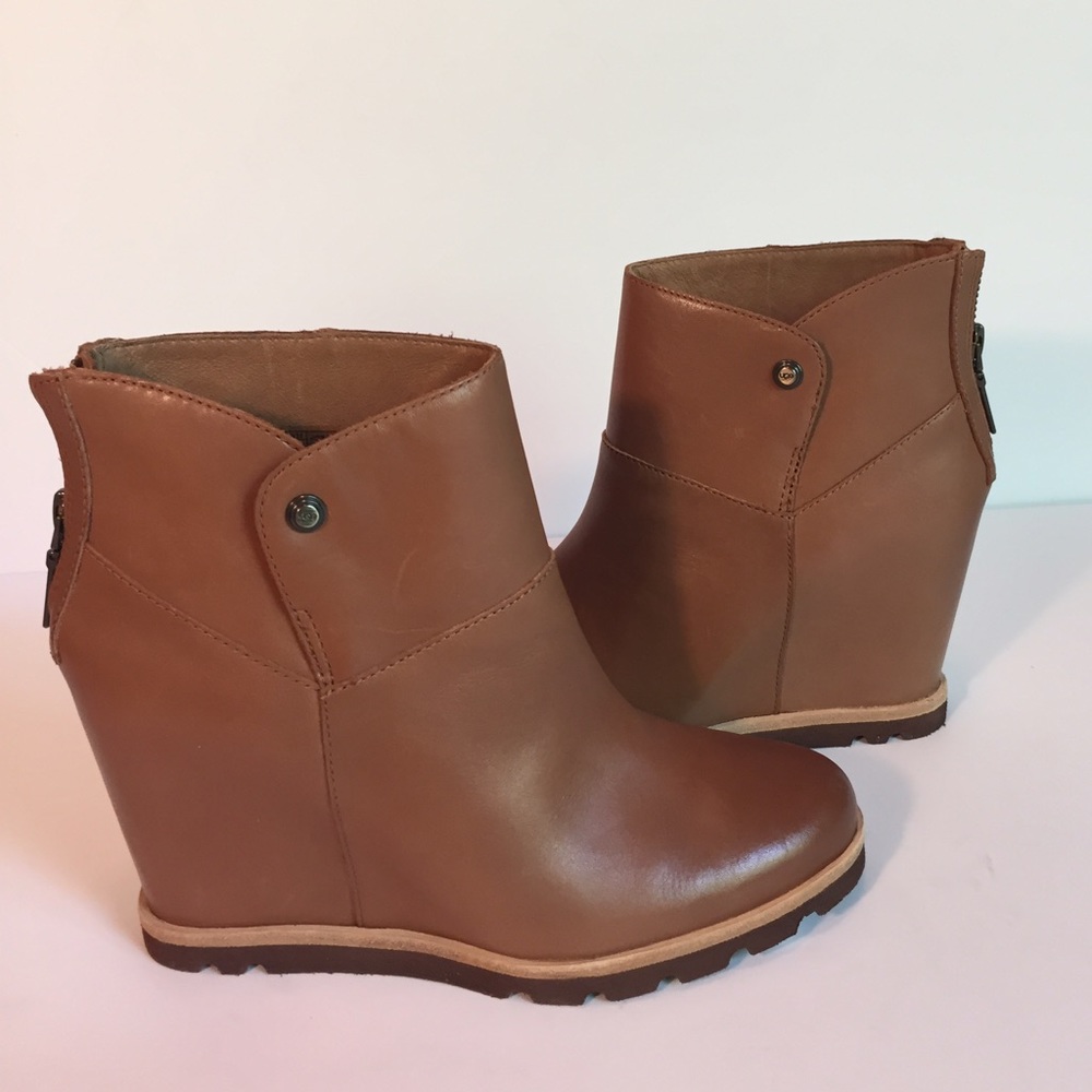** SOLD** UGG AMAL boot chestnut leather Sz 6.5 - Picture 8 of 8
