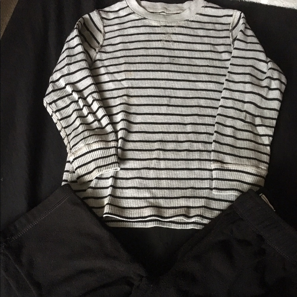 Grey and black outfit size 4
