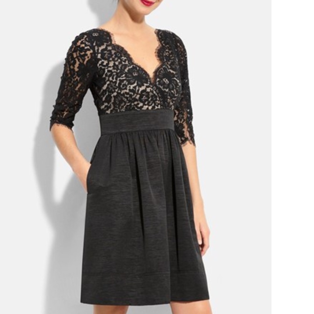 Lace & Faille Dress