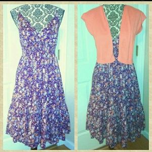 Old Navy  Purple Camino Dress With Sweater