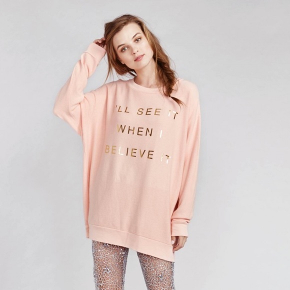 Wildfox Sweaters - Wildfox If You Believe it Roadtrip Sweater