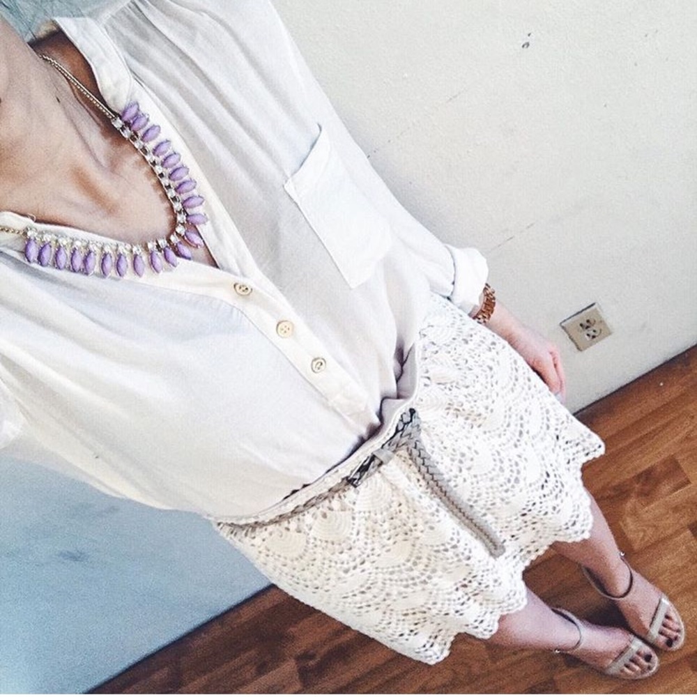 Cream blouse