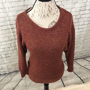 EUC UO Sparkle & Fade Rust Orange Knit Sweater S EUC UO Sparkle & Fade Rust Orange Knit Sweater S