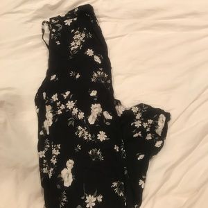 Brandy Melville floral pants.