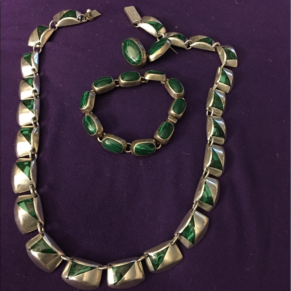 Mexican silver set