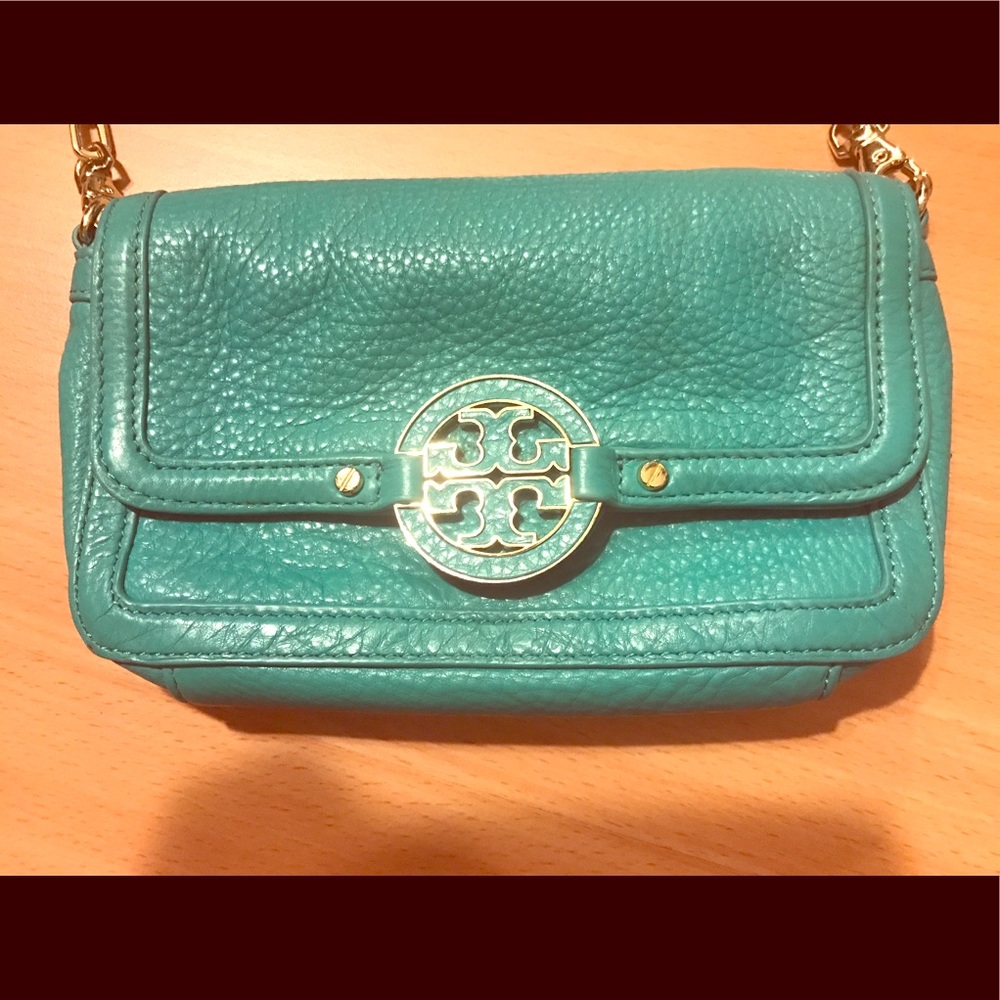 Tory birch mint green crossbody