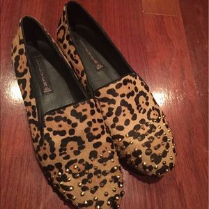 Leopard Steve Madden Smoking Flats
