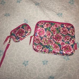 Lilly Pulitzer iPad case and wristlet