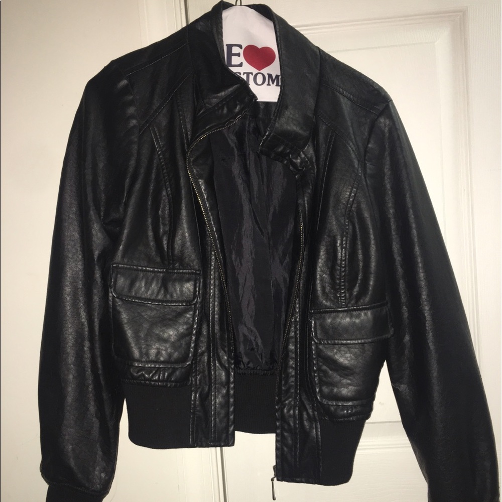Black "leather" jacket from windsor