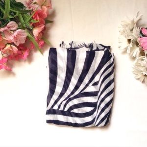 Banana republic Blue white Stripes scarf