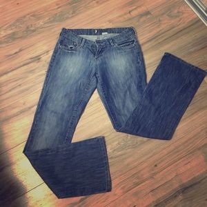 H&M low rise boot cut jeans