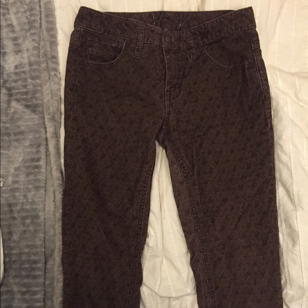 Free People : Tiny Printed Corduroys
