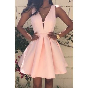 LuLus White V Plunge Dress