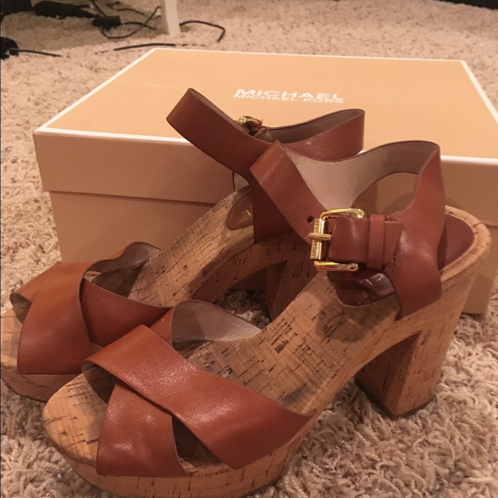 Michael kors platform sandals.