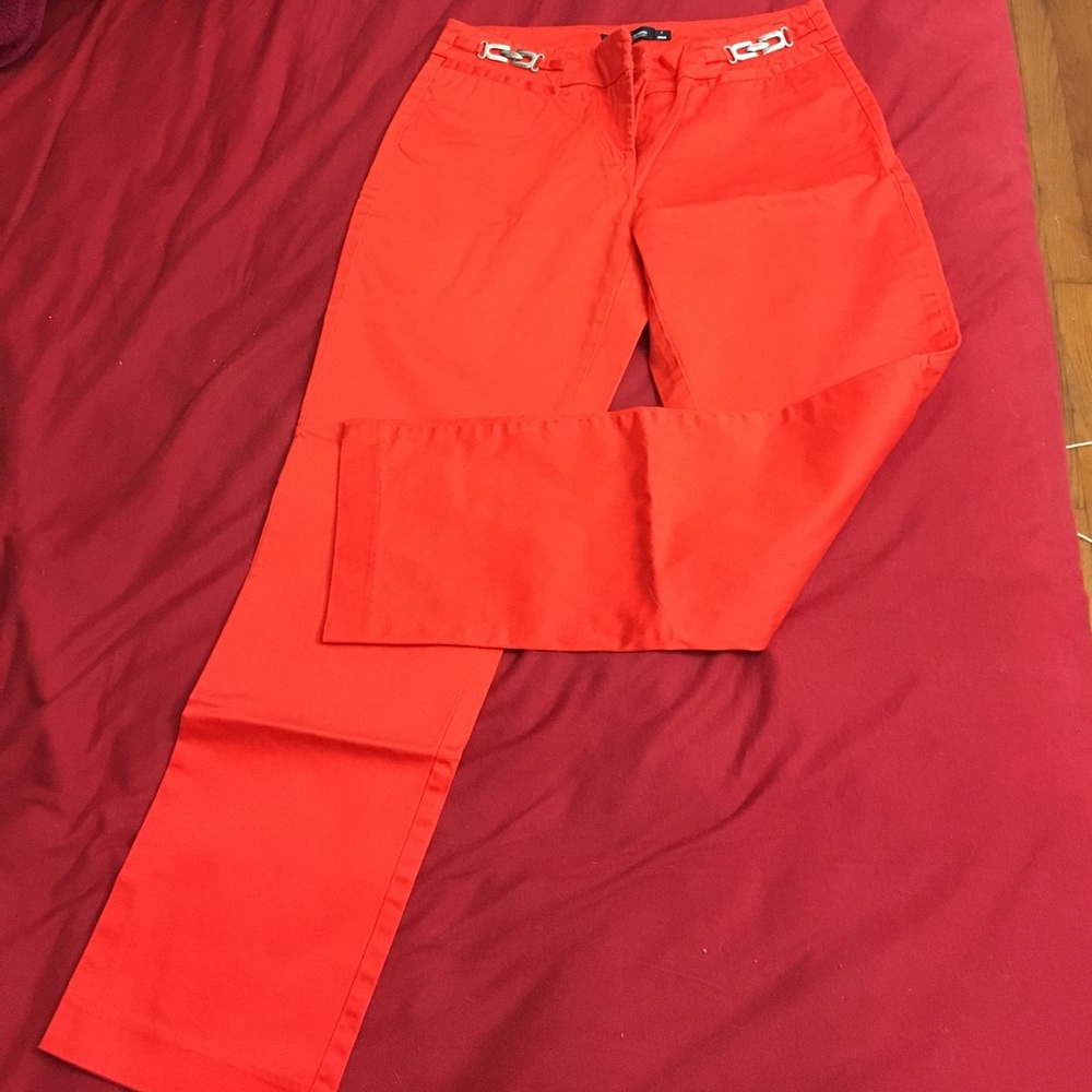 Orange Work Capris