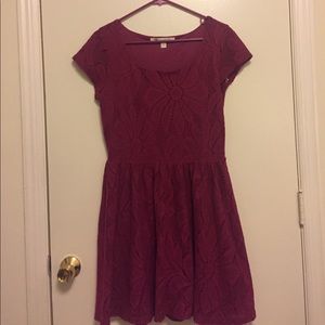 Lauren Conrad Cranberry Knit Dress