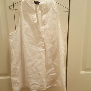 Theory Sleeveless White Blouse