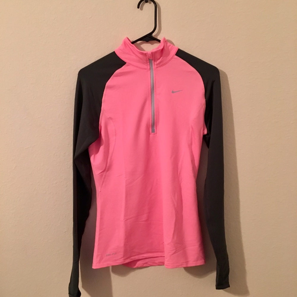 Nike Dri fit half zip pull over