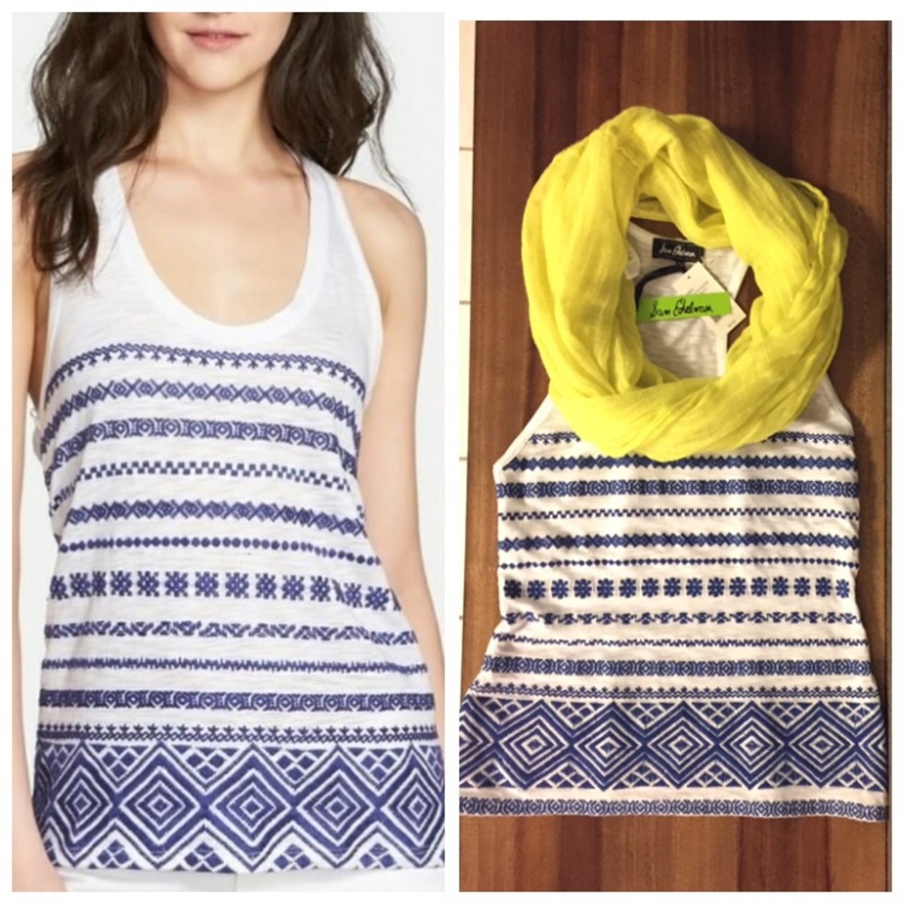 Sam Edelman Embroidered Tank🌴