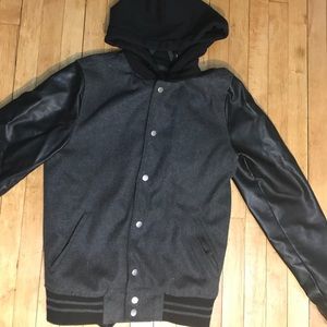 Black bomber jacket