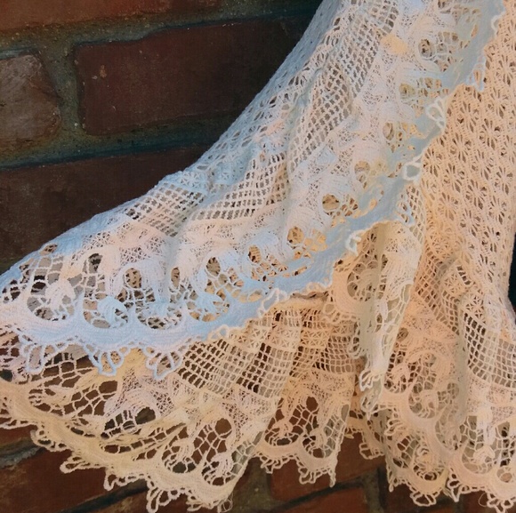 LAST ONE Free People Lace Bell Sleeve Boho Top - Picture 2 of 7