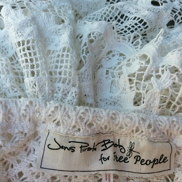 LAST ONE Free People Lace Bell Sleeve Boho Top - Picture 5 of 7