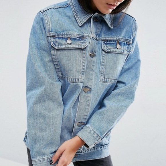 ❌Gone by 05/07 Asos denim girlfriend jacket - Picture 3 of 6