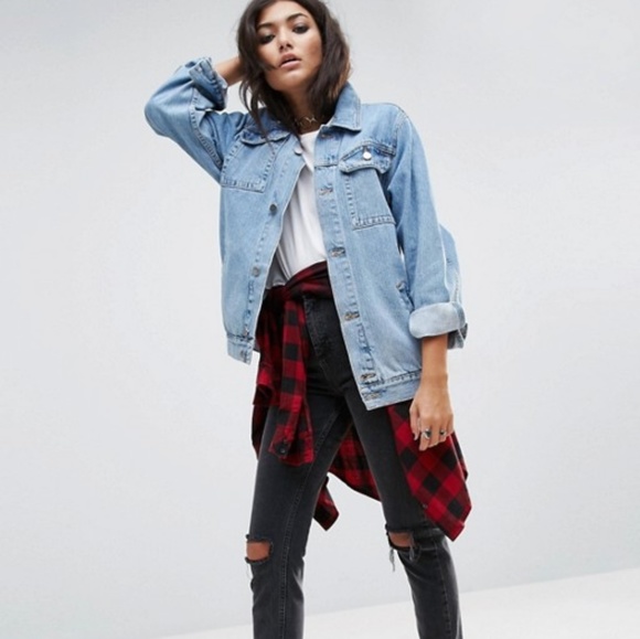 ❌Gone by 05/07 Asos denim girlfriend jacket - Picture 4 of 6