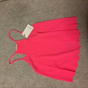 Neon pink tank top