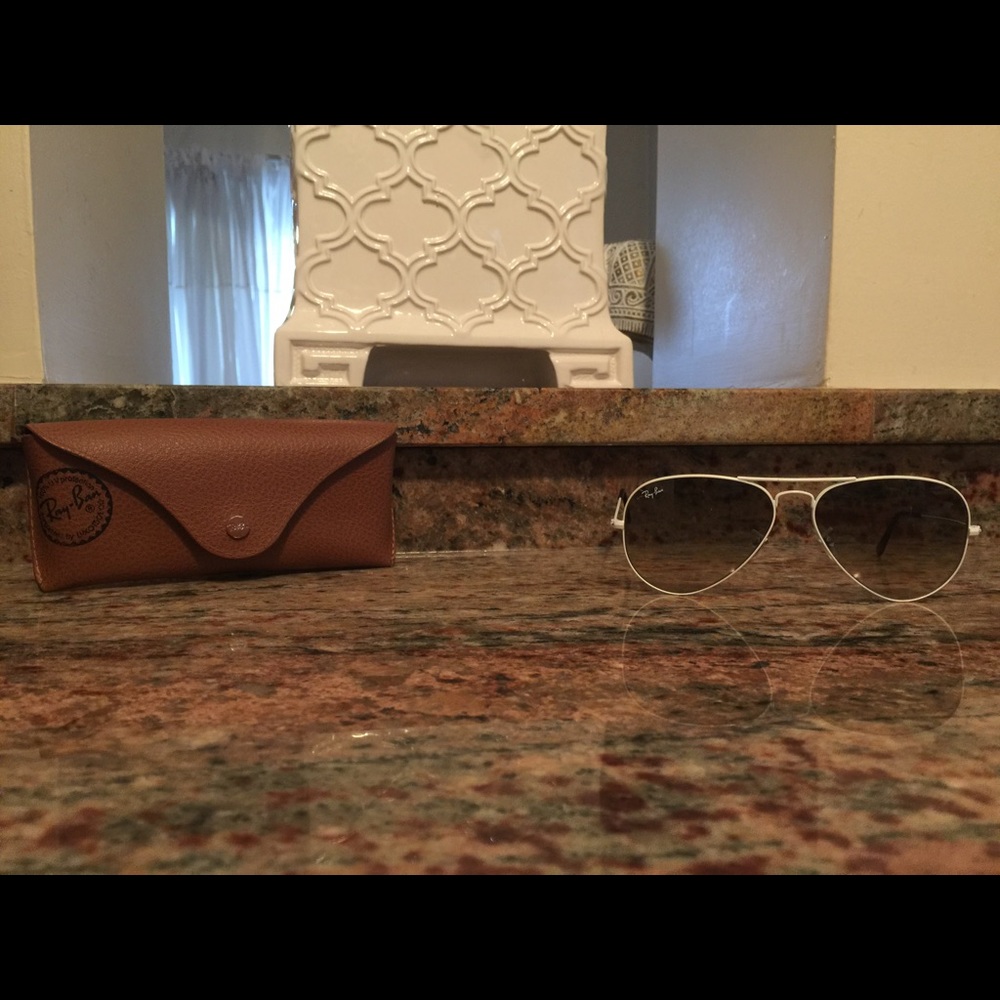 White ray bans