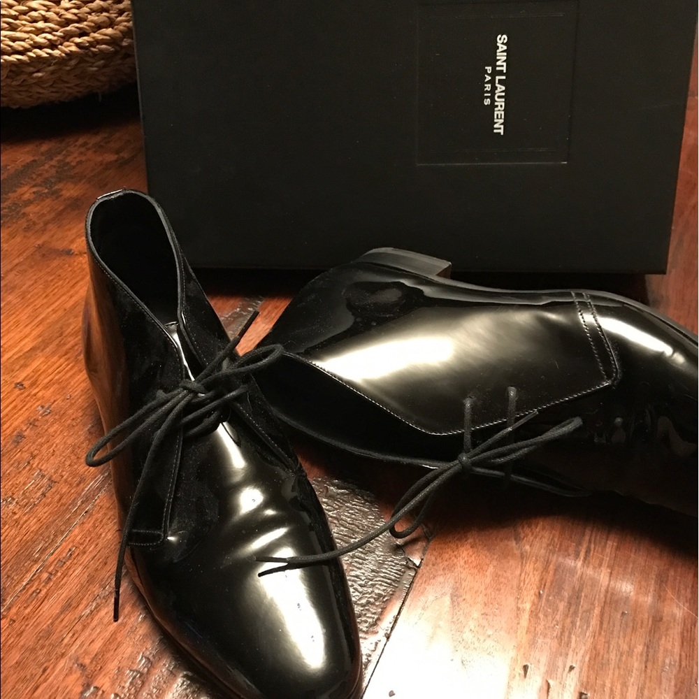 Saint Laurent patent leather oxfords